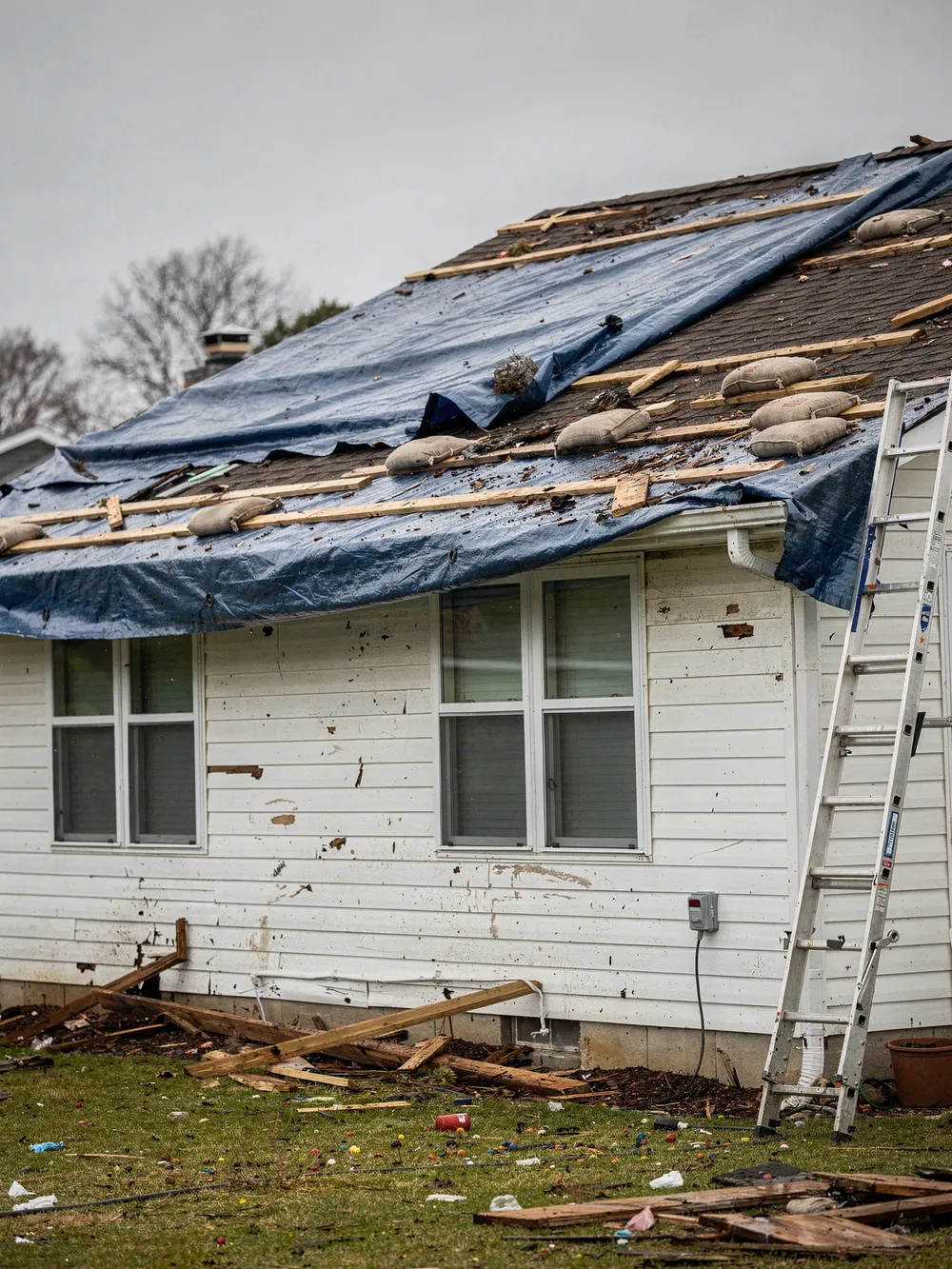 Storm and insurance work